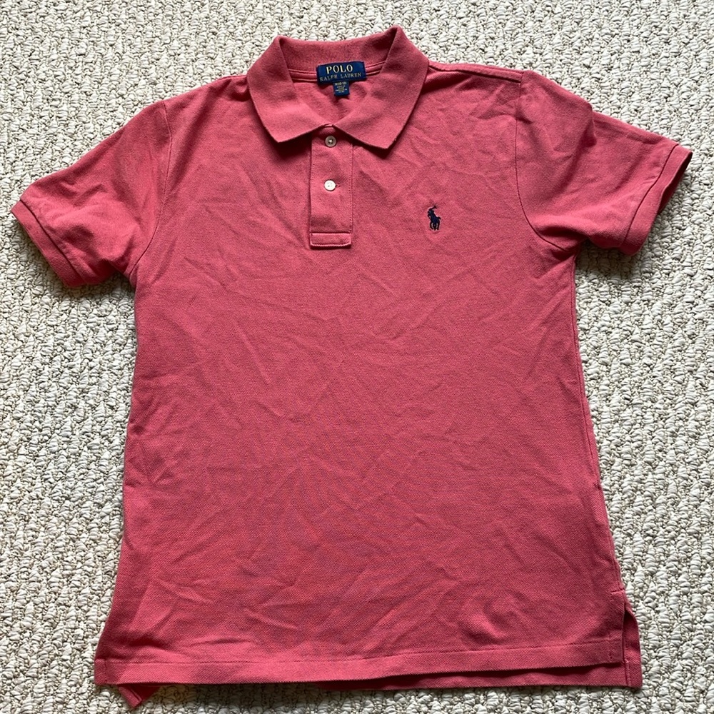 Kids Polo boys berry 10-12 good condition